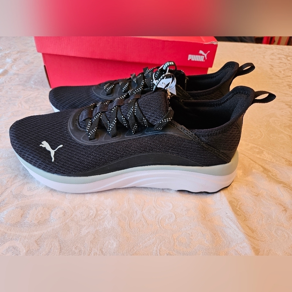Puma Women's Softride Sophia EVO Black with Mint Athletic Sneakers, Size 10, NWT - Picture 6 of 9